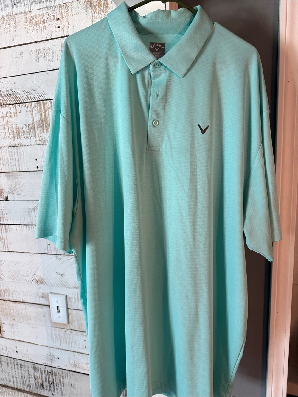 Callaway Men's Mint Polo with Subtle Logo
